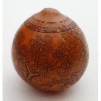 Chinees beschilderde pit van vrucht